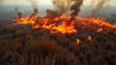 Wildfire at Wetlands park: Over 100 acres burned in Las Vegas' Clark county, containment efforts underway