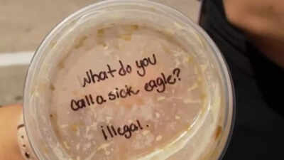 'What do you call a sick eagle?': Texas woman accuses Starbucks of making 'offensive' joke, keeps cup as proof