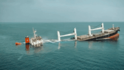 Watch: Houthi attack sinks second ship in a week; 19 of 25 onboard missing, releases video