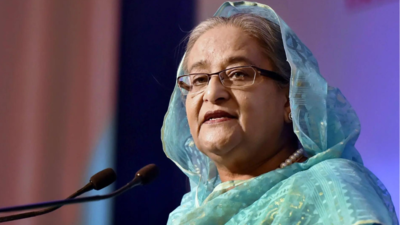 File photo: Former Bangladesh PM Sheikh Hasina (Picture credit: PTI) WHO sends Sheikh Hasina's daughter on indefinite leave: Report