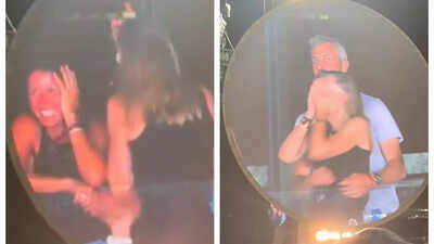 Astronomer CEO Andy Byron's 4-word reaction of shock after seeing his face on Coldplay kiss cam