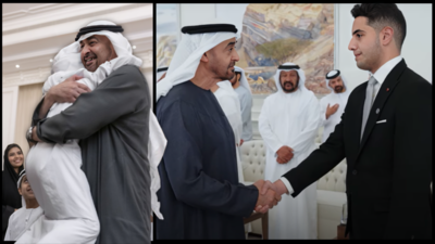 Sheikh Mohamed shares a heartfelt moment with UAE students, embodying leadership through connection/ Image : WAM 18-hour days, 1 week off: UAE Prime Minister's relentless commitment to nation and people