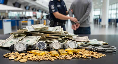 Kuwait International Airport customs desk where new rules on declaring gold and cash are enforced/ Representative Image Kuwait’s new airport rule: Declare gold and cash over KWD 3,000 or face penalties