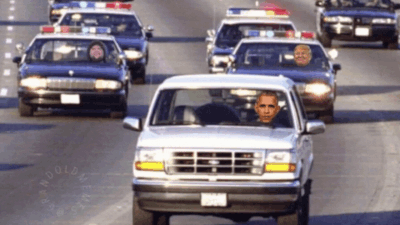 Donald Trump attacks Obama again: After AI video, US president shares altered pic of infamous 'Simpson Bronco chase' - but JD Vance steals the show