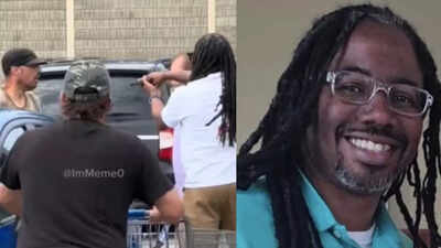 Hero bystanders stopped Walmart stabber: Ex-marine Derrick Perry held attacker at gunpoint; watch