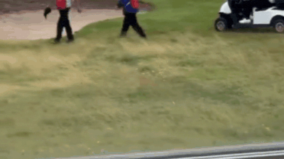 US President in Scotland: Did Trump cheat at a golf game? Caddie's video goes viral