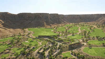 On the edge of desert cliffs, Saudi Arabia is engineering Golf’s most daring destination