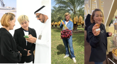The two Thai women, who run a farm with over 5,000 date palms, participated in the Dubai Dates Festival to showcase their produce and promote cultural exchange/ Image: Khaleej Times, TikTok UAE Golden Visa for farmers? How two Thai women became the first receiepients for growing dates abroad