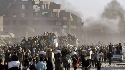 Entire districts were razed to the ground in Gaza (Photo: NYT) Who is backing Palestine? From Canada to France, countries recognising its statehood; what is India's stance?