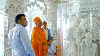 UAE: ICC Chairman Jay Shah visits Abu Dhabi’s BAPS Hindu Mandir