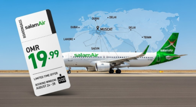 SalamAir’s “Breaking Fares” campaign offers one-way flights from Muscat to 20+ cities, starting at just OMR 19.99/Representative Image Oman: SalamAir launches limited-time ‘Breaking Fares’ with tickets starting at OMR 19.99