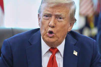 President Donald Trump speaks as he signs executive orders in the Oval Office of the White House, in Washington. (AP photo) Trump: Putin won’t meet Zelenskyy as he ‘does not like him’; eyes Kim Jong Un meeting, pushes Russia-China denuclearisation talks