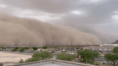 'Scene straight out of The Mummy': Arizona massive dust storm sweeps through metro Phoenix - Watch