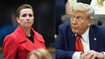 Denmark PM Mette Frederiksen (left) , US President Donald Trump (rigth) American ‘influence ops’ in Greenland? Denmark summons US diplomat over alleged campaign; PM calls 'interference unacceptable'