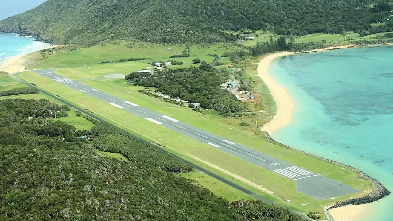 Lord Howe Island Airport: A runway that starts in the ocean and ends on golden sand