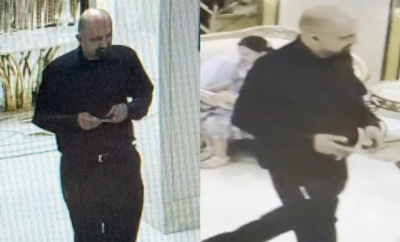 Wedding crasher steals $60,000 in bizarre California heist: Suspect enjoys drink, and escapes in Mercedes SUV - Caught on camera!