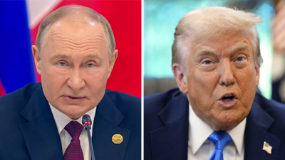 Russia President Vladimir Putin, left, and US President Donald Trump 'He wants quick solutions': Russia reacts to Trump’s 'Putin let me down' remark; praises role in Ukraine conflict