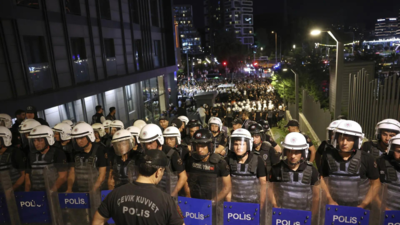 AP file photo Tear gas, pepper spray fired: Protest erupts in Turkey over court ousting opposition - Watch