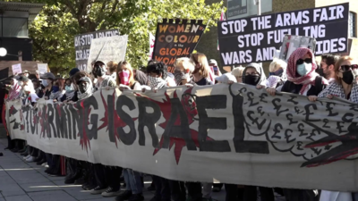 AP file photo UK defence academy to ban Israelis over Gaza war: UK media