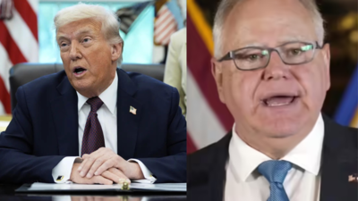 Flags not lowered for murdered Minnesota lawmakers; Trump blames governor Tim Walz ‘Governor didn’t ask’: Donald Trump explains why flags stayed up after Minnesota lawmakers’ murders; blame put on Tim Walz