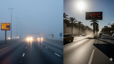 Weather alert: Thick fog disrupts early morning in Abu Dhabi as UAE braces for extreme heat