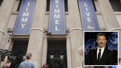 Media gather in front of the Jimmy Kimmel Live studio on Hollywood Blvd (Pic credit: AP) Lights, camera, shut down! Who is Jimmy Kimmel? Star host's remarks on Charlie Kirk ends his late-night show