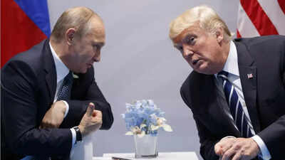 Putin with Trump (File photo/AP) Russia-Ukraine war: Donald Trump repeats 'Putin let me down'; pushes for pause on oil drilling