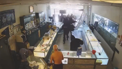 San Jose jewel heist: Car rams into jewellery store, masked mob storms inside - watch