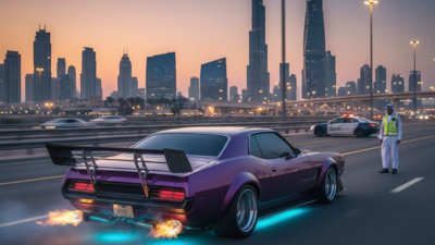 Illegal UAE car mods such as muffler deletes, neon lights, and dark tints risk fines and impoundment/Representative Image UAE Car Modification Rules 2025: A complete guide to legal customisation, penalties, and approvals
