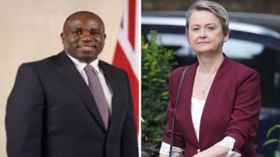 David Lammy, left, and Yvette Cooper David Lammy takes over as UK deputy PM: Tax row prompts cabinet reshuffle; Yvette Cooper becomes foreign minister
