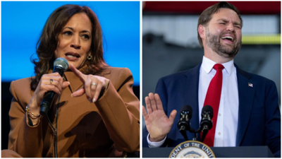 File photo: JD Vance and Kamala Harris (Picture credit: AP) ‘There’s no substance; too long’: JD Vance trolls Kamala Harris’ 2024 presidential campaign; claims listening to her made him ‘dumber’