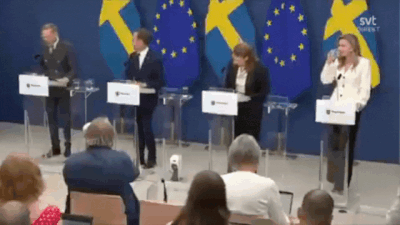 . Watch: Sweden’s new health minister Elisabet Lann collapses; was holding live press briefing