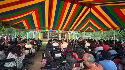 Indian Embassy in US joins 'vibrant' Dussehra celebrations at Iskcon temple