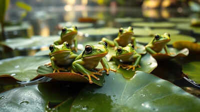 Representative Image (AI-generated) 'Strange cure attempt': 82-year-old Chinese woman swallows 8 live frogs for back pain; here is what happened next