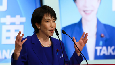 Sanae Takaichi, the newly-elected leader of Liberal Democratic Party (Image credits: AP) Japan's Takaichi may skip visit to Tokyo war shrine: reports