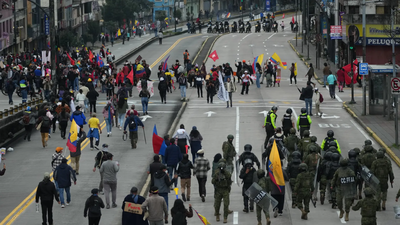 Protesters clash with police in Ecuador amid nationwide strike over fuel prices