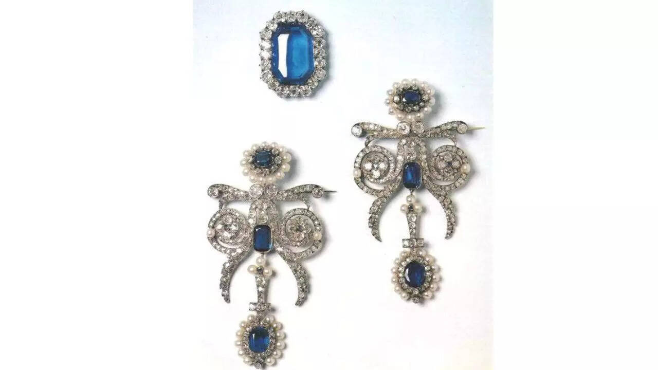 3. Earring from the Sapphire Set