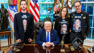 ANI file photo ‘Hopeful’: Donald Trump meets family of hostage, slain IDF soldier amid Gaza peace talks; reaffirms commitment to their return