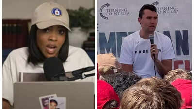 Candace Owens' latest theory is Charlie Kirk was not killed with a rifle and was shot from a small gun from the audience. Candace claims Charlie Kirk was probably killed with a small gun from a short distance: 'Rifle bullet would have gone through 7 necks'