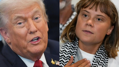 Donald Trump, Greta Thunberg (AP) ‘So angry, so crazy’: Donald Trump says Greta Thunberg should 'see a doctor'; activists land in Greece after Israel deportation