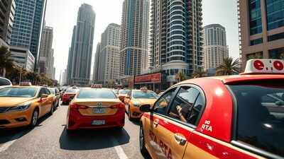 Dubai taxi colours explained: The meaning behind all seven roof shades