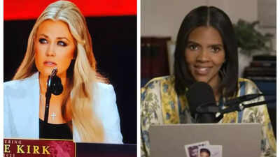 Erika Kirk says 'there's no linear blueprint for grief' as Candace attacks her for not questioning Charlie Kirk's death