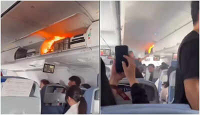 Smoke, flames, and flight diversion: Air China flight makes emergency landing after carry-on lithium battery ignites — video