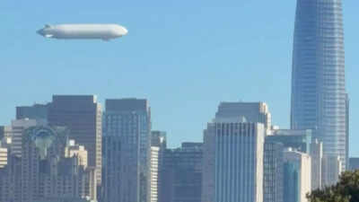 Mystery in San Francisco's sky: Massive white airship stuns residents and sparks viral frenzy | Watch