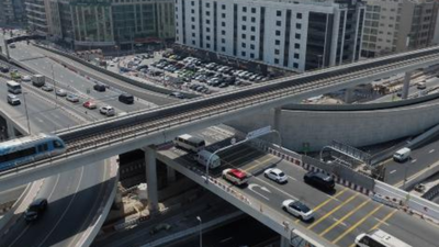 The new 300-metre Dubai bridge handles 900 vehicles per hour, cutting travel time to one minute/Image: RTA Dubai opens 300 metre bridge, cuts travel time to Mall of the Emirates to 1 minute