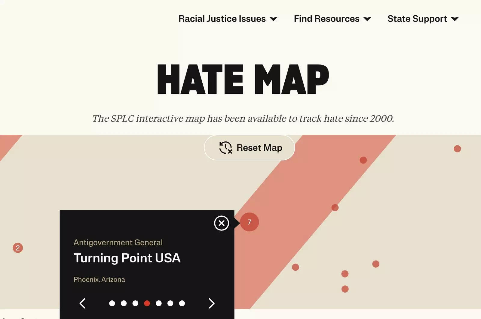 SPLC's hate map listed Charlie Kirk's Turning Point as a hate organization.