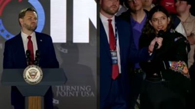 'Why did you sell us a dream?': Indian-origin student praised for tough question to JD Vance, MAGA calls her 'delusional Hindu H-1B invader'