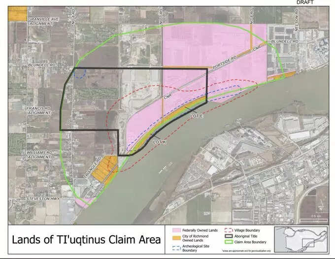The Richmond Council sent letters to landowners that if their property falls in the black area, there might be some dispute. The Richmond Council sent letters to landowners that if their property falls in the black area, there might be some dispute.