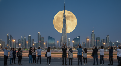 The Hunter Supermoon on October 7 will appear 14% larger and 30% brighter, offering spectacular views across the UAE/ AI Image for Illustrative and creative purposes only UAE to witness rare Hunter Supermoon tonight: When and where to catch the best views