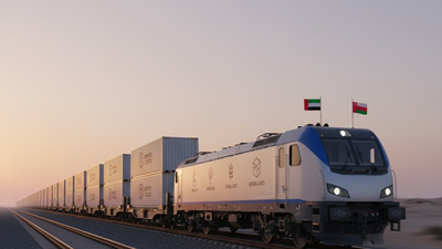 UAE and Oman sign an agreement for daily Abu Dhabi–Sohar freight rail, handling 193,200 TEUs annually/Representative Image UAE, Oman sign agreement for first cross border freight rail link between Abu Dhabi and Sohar